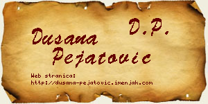 Dušana Pejatović vizit kartica